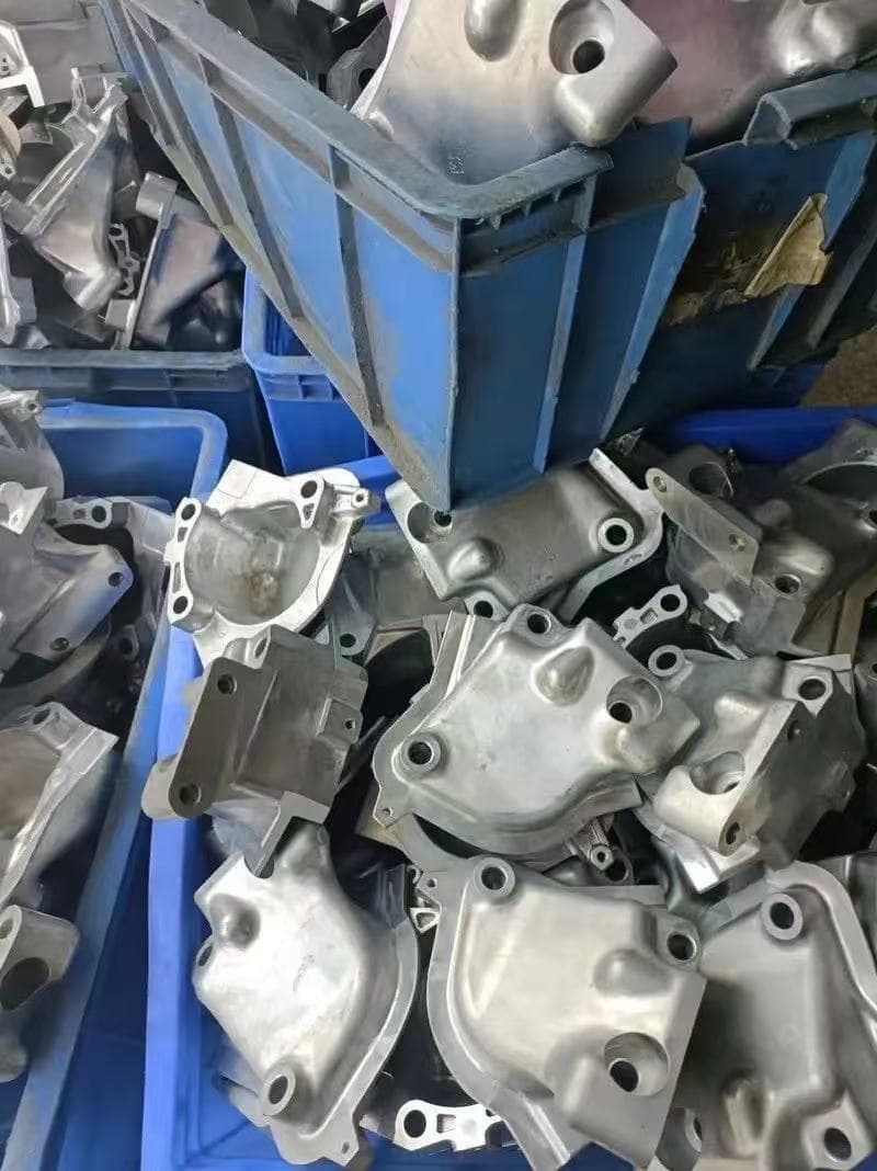 Batch aluminum die cast parts before finishing and project review