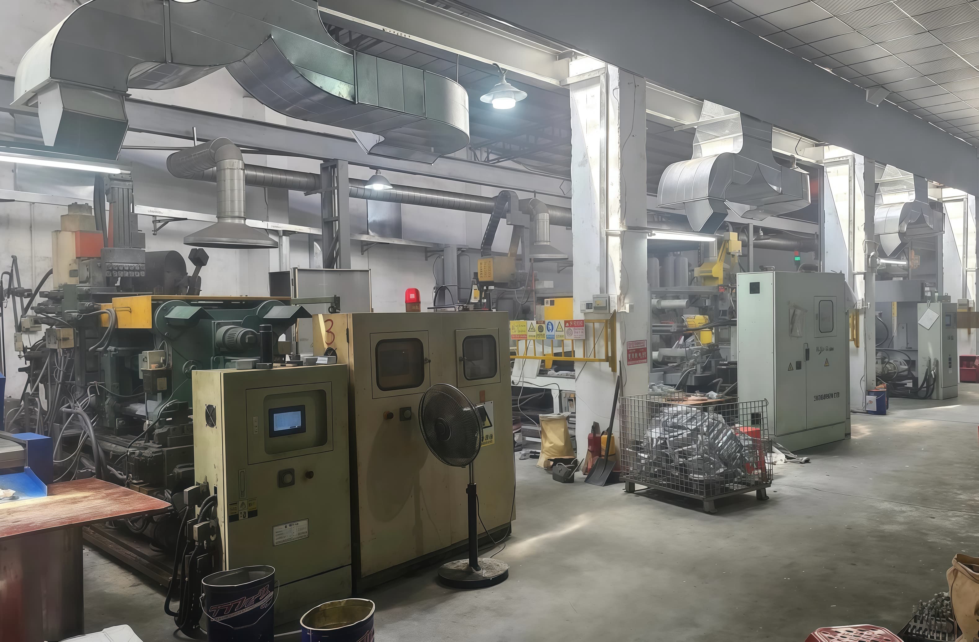 HSX aluminum die casting workshop with production equipment for small-to-medium OEM projects